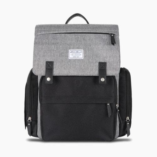 Cascade Diaper Bag Backpack - Black/Grey