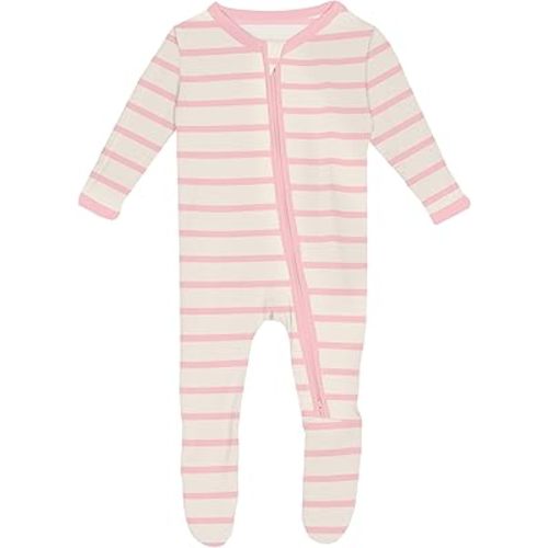 KicKee Baby Footie with 2 Way Zipper, Vicose from Bamboo Boy or Girl Baby Clothes From Our Family Fun Collection
