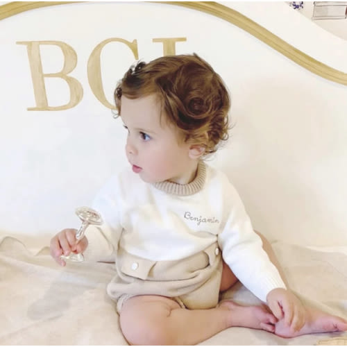 Theodore Tan Baby Romper– Cygnet Living