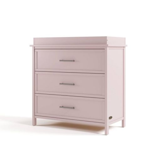 Graco Classic 3 Drawer Dresser with Removable Changing Topper - Blush