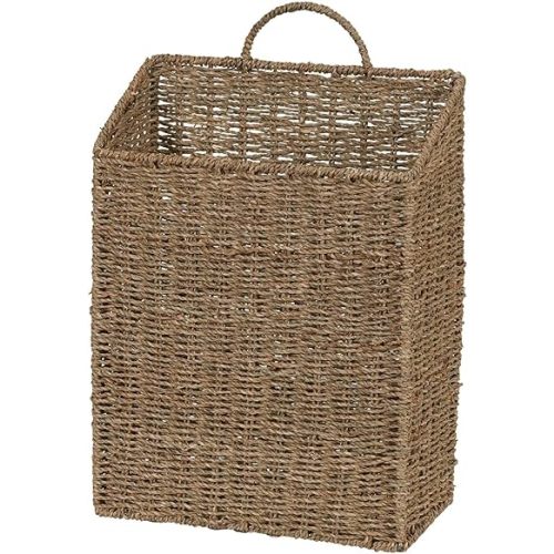 Household Essentials ml-5613 Seagrass Wall Basket Set, 2 Piece