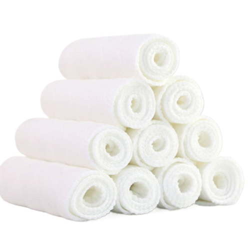 20Pcs Cloth Diapers Burp Cloth, Thick Washable Absorbent Cotton Diaper for Babies and Toddlers Multi-Use, 12.60 x 4.72inch