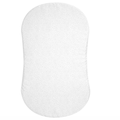 HALO - BassiNest Fitted Sheet 100% Cotton | Pebble - white