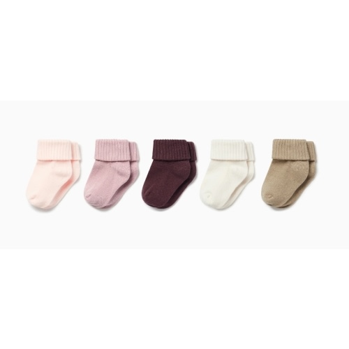 Ribbed Socks 5 Pack, 0 - 6M | MORI