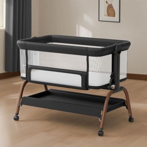 Babybond Baby Bassinet 3 In 1 Bedside Sleeper With Soft Mattress And Sheet, 6 Height Adjustable Baby Sleeper,bedside Crib For Infants