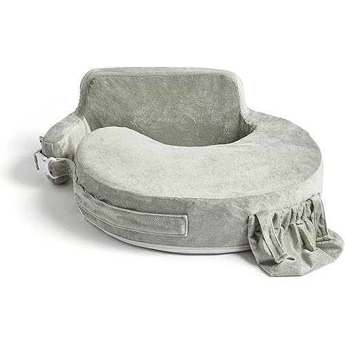 My Brest Friend Super Deluxe Nursing Pillow Cover - Slipcovers for Baby - Adjustable Fit, Easy Care, Durable - Nursing Pillow Not Included (Platinum)