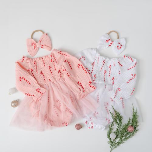 Baby Girl Christmas Romper, My First Christmas Outfit, Tutu Romper for Christmas, Muslin Baby Clothes, Toddler Christmas Clothes, Baby Gift
