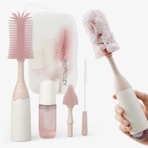 Momcozy Innovative Push-Press Design Bottle Brush Kit