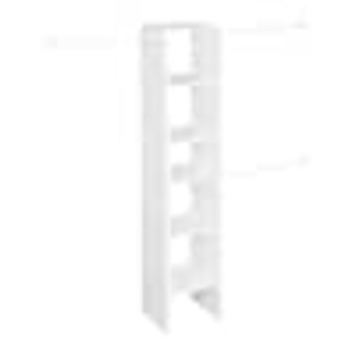 ClosetMaid Selectives 48 in. W - 112 in. W White Reach-In Tower Wall Mount 6-Shelf Wood Closet System 7032