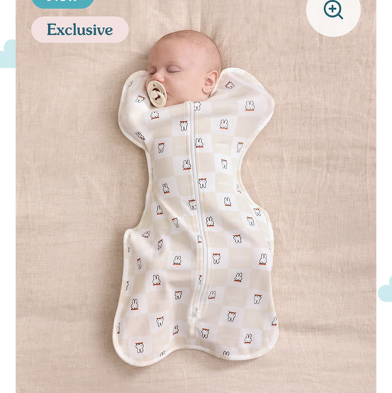 Swaddle Up™ 1.0 TOG Cotton Birch Miffy Checker