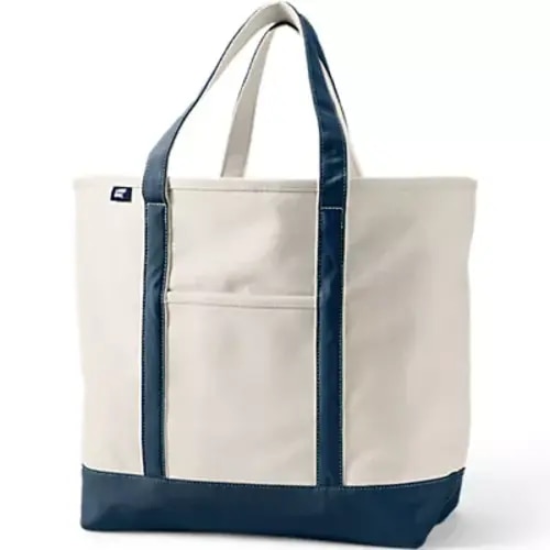 XL 5 Pocket Open Top Canvas Tote Bag | Lands' End