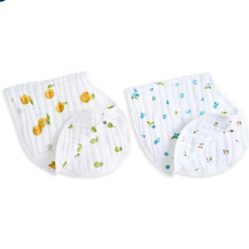 aden + anais Organic Cotton Muslin Oversized Burpy Bib in Fresh Fruit