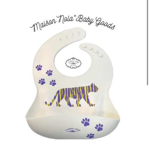 Tiger Silicone Bib | Maison Nola