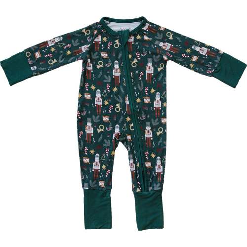Green Nutcracker Bamboo Zipper – August + Willow