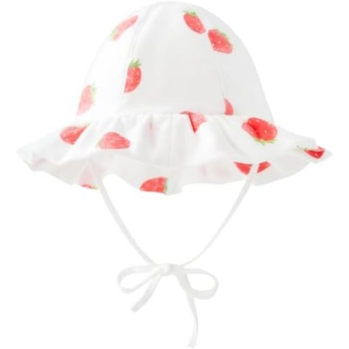 pureborn Baby Toddler Bucket Hat for Infant Boys Girls Kids Breathable Sun Hat with Chin Strap