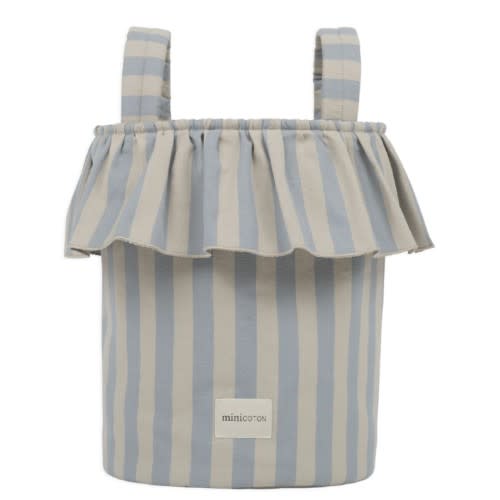 Basket Rayas - Blue + Sand · Minicoton