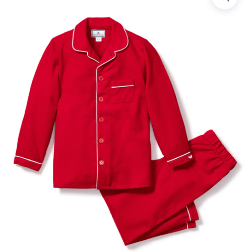 Kid's Christmas Flannel Pajama Set in Red, size 5, “RWM”