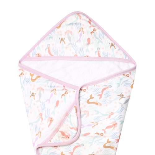 Premium Baby Knit Hooded Towel - Coral