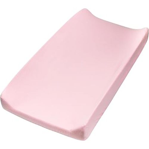 HonestBaby Organic Cotton Changing Pad Cover, Strawberry Cream, One Size