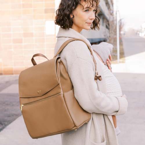 Toffee Classic Diaper Bag II | Luxury Diaper Bag Backpack – Freshly Picked