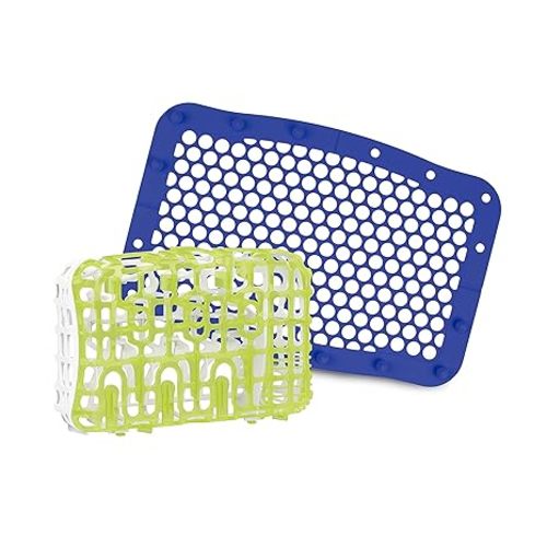 Dr. Brown's Dishwasher Basket for Small Baby Bottle Parts, Pacifiers, and Accessories, Clean, Store and Organize Newborn Essentials, BPA Free
