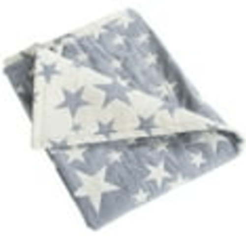"Ntbay Thick Breathable Toddler Blanket, Soft Warm Crib Blanket 30""x40"", Muslin Cotton Blue Star Design"