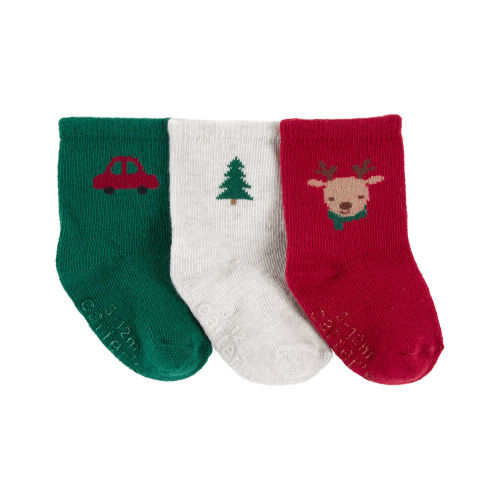 Multi Baby 3-Pack Holiday socks