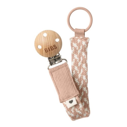 Pacifier clip - Blush/Ivory