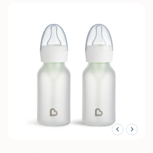 Bond™ Silicone Glass Bottle 4oz or 8oz, 2pk | Munchkin