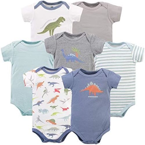 Hudson Baby Baby Boys Cotton Bodysuits 7-pack