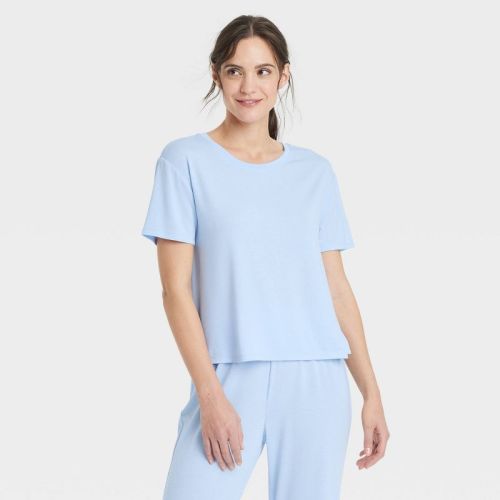 Women's Cooling Jersey Pajama T-shirt - Auden™ Light Blue S