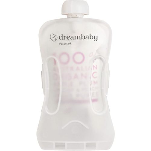 Dreambaby Pouch Pal Self-Feeding Baby Food Pouch Holder - No Squeeze, No Spill, No Mess Reusable Container for Baby Led Weaning