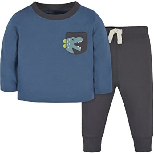 Gerber baby-boys Toddler 2-piece Long Sleeve Tee & Pull-on Jogger Set