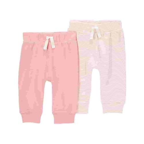 Carter's Child of Mine Baby Girl Pants, 2-Pack, Sizes Preemie-18 Months