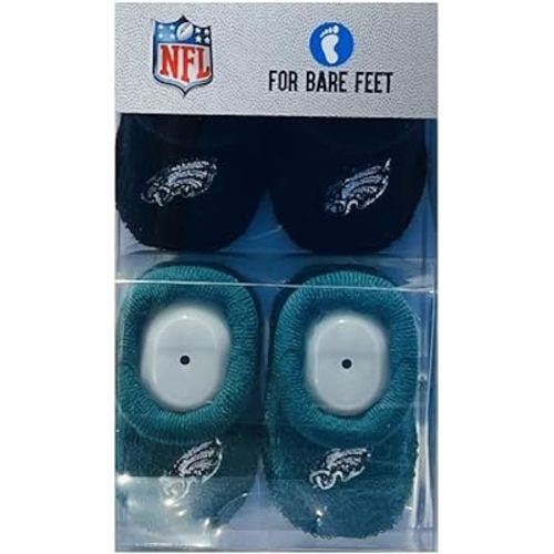 FBF - NFL Team Logo & Colors Infant Bootie Socks 0-12 Months - 2 Pack