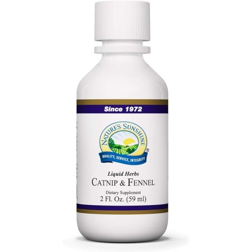 Nature's Sunshine Catnip & Fennel, 2 fl. oz. | Catnip and Fennel Liquid Contains Both Natural Minerals and Vitamins to Aid in Digestion and Support the Nervous System