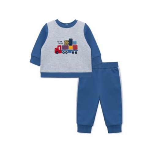 Baby Boys Train Graphic Sweatshirt and Active Pants Set
