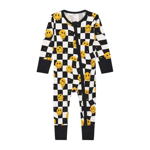 Baby Zippered Rompers Newborn Pajamas Sleepers Long Sleeve Jumpsuits Infant Zipper Romper-Viscose from Bamboo