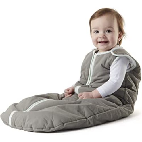 baby deedee Sleep Nest Warm Baby Sleeping Bag fits Newborns and Infants, Gray Lagoon, Medium (6-18 Month)