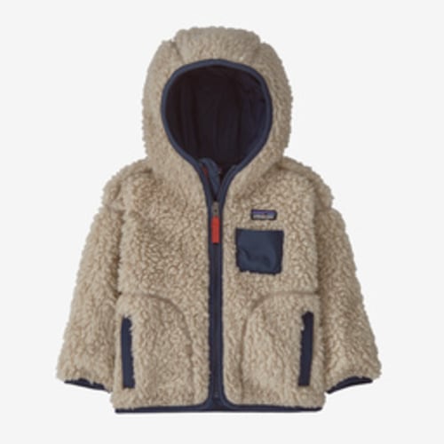 Baby Retro-X® Hoody - Natural w/New Navy