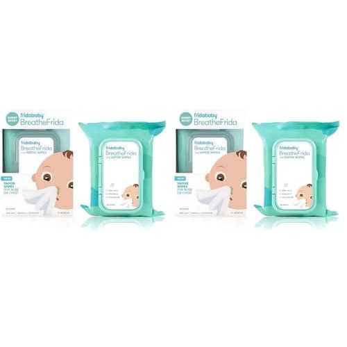 Frida Baby Breathefrida Vapor Wipes for Nose or Chest, 30 Count (Pack of 2)