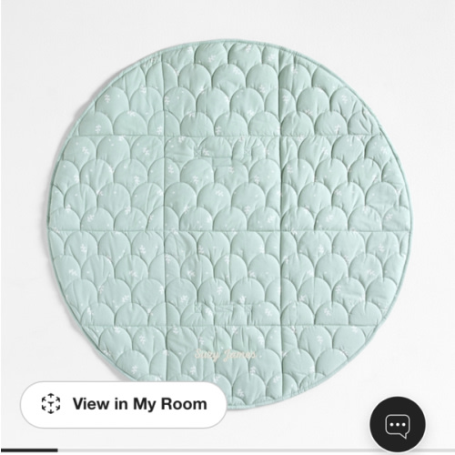 Personalized Fold and Go Geometric Leaf Portable Baby Mat