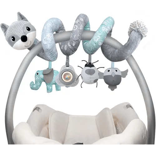 Car Seat Toys Newborn Toys Stroller Toys, Baby Toys 0-3 Months Infant Toys 0-6 Months, Baby Sprial Toys for Carseat Stroller Crib with Music Rattle, Baby Toys for 0 3 6 9 12 Boys Girls Enfants