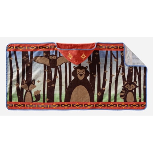 Woodland Neighbors Hooded Towel