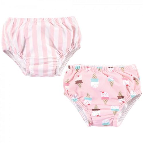 Hudson Baby Infant and Toddler Girl Swim Diapers, Ice Cream Cone, 4 Toddler