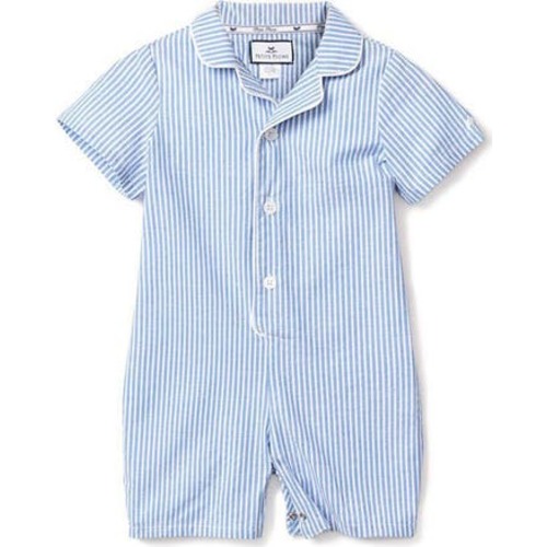 Classic Seersucker One-Piece Pajamas, 0-3M