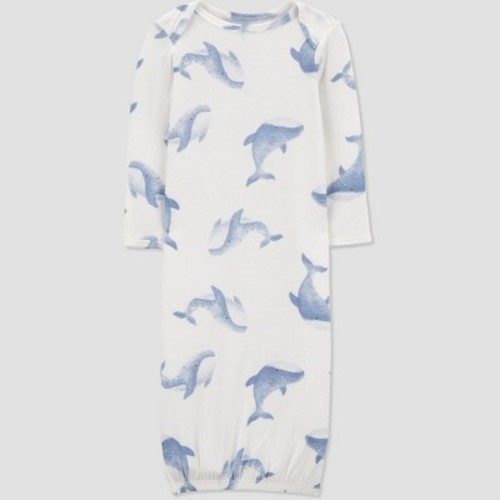 Carter's Just One You® Baby Boys' Whales Gown - White/Blue, Size: 3M