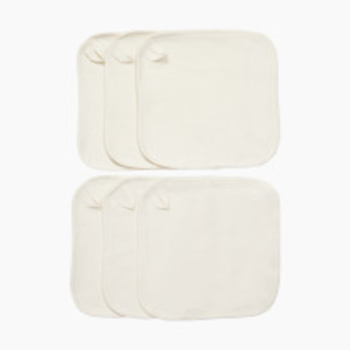 Small Story Organic Washcloth (6 Pack) - White, 6