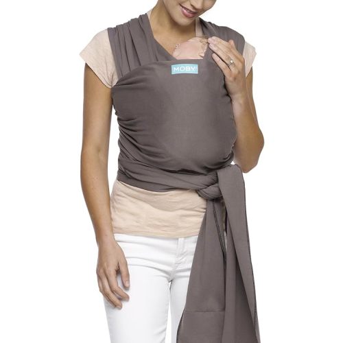 Moby Wrap Baby Carrier | Classic | Baby Wrap Carrier for Newborns & Infants | #1 Baby Wrap | Go to Baby Gift | Keeps Baby Safe & Secure | Adjustable for All Body Types | Perfect for Mom & Dad | Slate