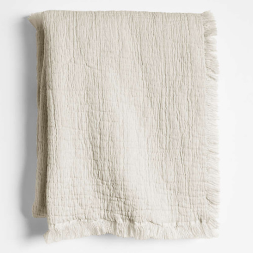 Supersoft Organic Cotton Gauze Stone Tan Baby Stroller Blanket